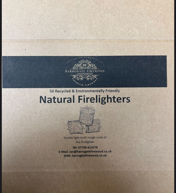 Closeup of a Box of Firelighters